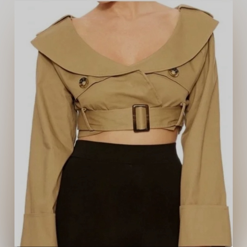 Naked Wardrobe Tan Trench Coat